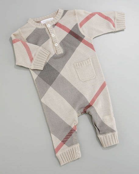 burberry long sleeve onesie|Burberry outfit baby boy.